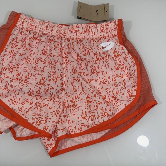 NWT $35 Nike [ Women Small ] Runnin Dri-FIT Icon Clash Tempo Shorts Orange #5865 - Picture 6 of 11